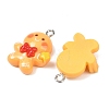 Christmas Opaque Resin Pendants RESI-I350-01B-2