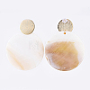 Natural Freshwater Shell Dangle Stud Earring Sets EJEW-JE04129-5