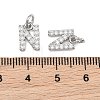 SHEGRACE Brass Micro Pave Clear Cubic Zirconia Pendants XGRQ29622-394P-N-3
