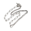 Non-Tarnish 304 Stainless Steel Chain Necklaces X-NJEW-JN02767-4