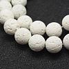 Unwaxed Natural Lava Rock Beads Strands G-J367-01-8mm-3