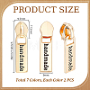 14Pcs 7 Colors Zinc Alloy Zipper Sliders with Rectangle Charms FIND-GA0008-47-2