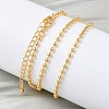 Brass Ball Chain Necklaces for Women NJEW-B148-01A-G-4