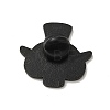 Black Halloween Baking Paint Zinc Alloy Brooches JEWB-M037-02B-2