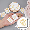 Olycraft 9Pcs 9 Styles Nickel Self-adhesive Picture Stickers DIY-OC0004-27-2