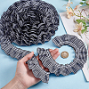 Pleated Polyester Lace Ribbons SRIB-WH0011-473A-3