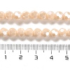 Electroplate Opaque Glass Beads Strands EGLA-A035-P6mm-A05-4