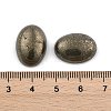 Oval Natural Pyrite Cabochons G-I125-10-18x13mm-01-3