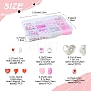 385Pcs Valentine's Day Theme Opaque/Transparent Acrylic Beads MACR-FS0001-93-4