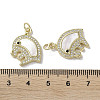 Brass Micro Pave Cubic Zirconia Pendants KK-G485-24C-G-3