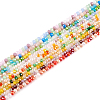  10 Strands 10 Style Faceted Glass Beads Strands GLAA-TA0001-47-12