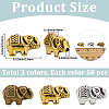 150Pcs 3 Colors Tibetan Style Alloy Beads FIND-PA0001-63-2