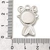 304 Stainless Steel Pendant Cabochon Settings STAS-E545-04E-P-3