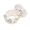 Alloy Rhinestone European Beads CPDL-H999-10-2
