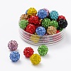 Polymer Clay Rhinestone Beads RB-H258-HD8mm-M-1