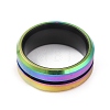 304 Stainless Steel Grooved Finger Ring for Men Women RJEW-WH0011-09A-MC-2