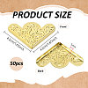 50Pcs Iron Triangle Corner Protector for Wood Box IFIN-FG0001-07G-2
