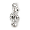 Brass Micro Pave Clear Cubic Zirconia Pendants LS-KK-L238-23P-1