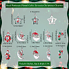 6Pcs 6 Style Christmas Themed Brass Micro Pave Cubic Zirconia Pendants ZIRC-BBC0001-41-2