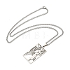 304 Stainless Steel Pendant Necklaces NJEW-L118-02P-06-2
