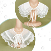 AHADERMAKER 2Pcs 2 Style Detachable Polyester & Nylon Lady's False Collars AJEW-GA0005-95-3
