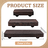 3Pcs 3 Sizes Wood Display Pedestals for Rings Earrings Bracelets ODIS-WH0331-71A-2