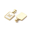 Ion Plating(IP) 304 Stainless Steel Pave Shell Pendants X-STAS-G327-01G-M-2