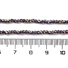 Transparent Electroplate Glass Beads Strands EGLA-H107-01A-AB06-2