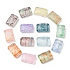 2-Hole Baking Paint Transparent Glass Beads GL-CBA5BF9-01-1