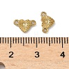 304 Stainless Steel Textured Heart Links Connector Charms STAS-D211-14A-G-3