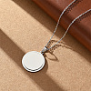201 Stainless Steel Geometric Pendant Necklaces WGD60F5-02-1