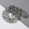 Electroplate Transparent Glass Beads Strands EGLA-I019-PL02-2