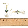 Natural Abalone Shell and Shell Pearl Dangle Earrings EJEW-JE07432-02-5