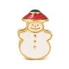 Christams Brass Enamel European Beads LS-KK-F922-03D-G-1