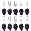 10Pcs Resin Grape Pendant Decorations KEYC-FH0001-82-1
