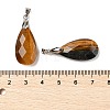 Natural Tiger Eye Pendants G-L614-D03-P04-3