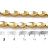 Electroplate Transparent Glass Beads Strands EGLA-M032-03A-FP01-4