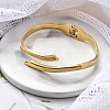 Ion Plating(IP) 304 Stainless Steel Hinged Bangles for Women BJEW-A011-22G-2