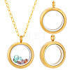 2Pcs 304 Stainless Steel Locket Pendants STAS-BBC0010-33-7