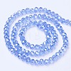 Electroplate Glass Beads Strands X-EGLA-A034-T10mm-B09-2