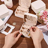 12Pcs Square Imitation Leather with Velvet Jewelry Storage Zipper Cases for Bracelets CON-GL0001-07-3