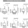 DIY Geometry Dangle Earring Making Kits FIND-CA0004-70-2