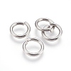 Tarnish Resistant 304 Stainless Steel Saw Cut Open Jump Rings STAS-P212-25P-18-1