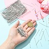 12 Styles 304 Stainless Steel Flat Head Pins & Eye Pin & Ball Head Pins STAS-YW0003-26-5