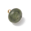 Natural Mixed Gemstone Rondelle Charms PALLOY-JF04864-4