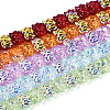 Baking Paint Electroplate Transparent Glass Beads Strands EGLA-N020-04-1