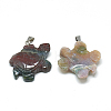 Natural Indian Agate Pendants G-T091-02-2
