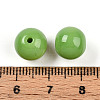 Opaque Solid Color Glass Beads GLAA-N007-10mm-A11-3