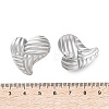 304 Stainless Steel Stud Earrings for Women EJEW-K306-03P-5