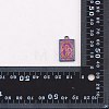 18Pcs 6 Style Rack Plating Alloy Pendants FIND-SZ0002-87-8